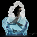 Kindred Souls Whales Lucite Art Cremation Urn