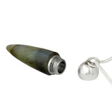 Labradorite Crystal Cremation Jewelry Urn 