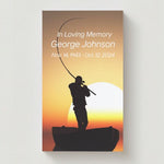 Lake Fishing Gone Fishin' Memorial Cards - Funeral  Cards - Celebration of Life Cards