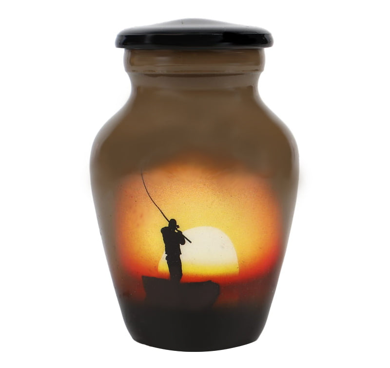 Lake Fishing Mini Urn - Love Charms® Option