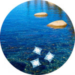 Sea Turtle Blue Mini Peaceful Pillow® Water Burial Urn - Set of 2