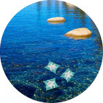 Sea Turtle Green Mini Peaceful Pillow® Water Burial Urn - Set of 2 