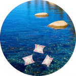 Sea Turtle Pink Mini Peaceful Pillow® Water Burial Urn - Set of 2