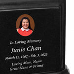 Black Monarch Granite Extra Large Adult Urn