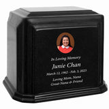 Black Monarch Granite Extra Large Adult Urn