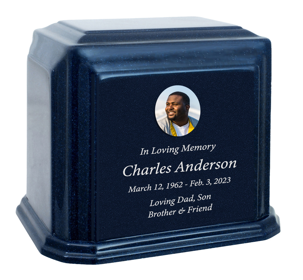 Blue Monarch Granite Extra Large Adult Urn