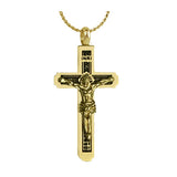 Unisex Gold Crucifix Urn - Love Charms™ Option