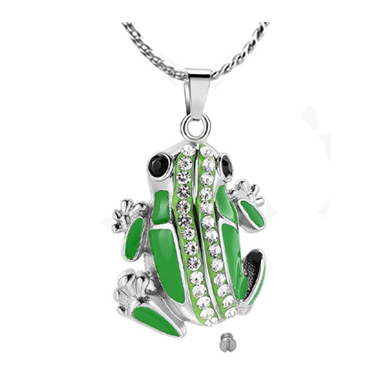 Green Frog Ash Urn - Love Charms™ Option