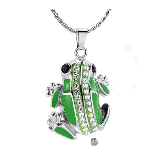 Green Frog Ash Urn - Love Charms™ Option