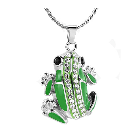 Green Frog Ash Urn - Love Charms™ Option