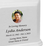 White Monarch Granite Extra Large Adult Urn