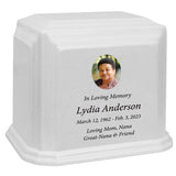 White Monarch Granite Extra Large Adult Urn