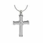 Lashed Cross Cremation Jewelry Urn - Love Charms Option