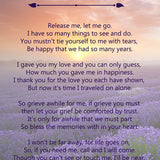 Lavender Fields Poem with Sunset Urn
