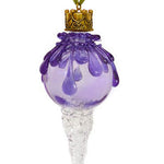 Lavender Snowball Icicle Ornament Keepsake Urn