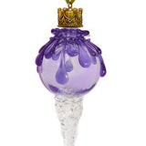 Lavender Snowball Icicle Ornament Keepsake Urn
