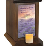 Lavender Fields Poem Urn