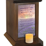 Lavender Fields Poem Urn