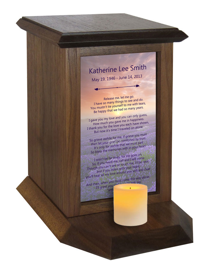 Lavender Fields Poem Urn