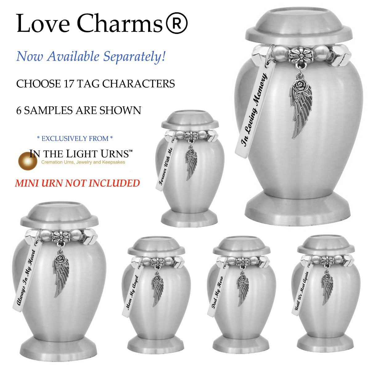 Rose Wing - Love Charms® For Mini Urns