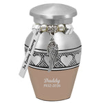 Leather Circle of Hearts Keepsake Urn - Love Charms® - Engraving Option