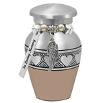 Leather Circle of Hearts Keepsake Urn - Love Charms® - Engraving Option
