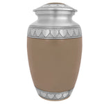 Leather Hearts Pewter Adult Urn - Tribute Wreath™ - Pro Laser Engraving - Burial Vault Option