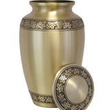 Leaves Of Peace Brass Urn