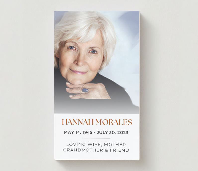 Lord's Prayer Photo Memorial Cards - Funeral  Cards - Celebration of Life Cards