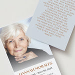 Lord's Prayer Photo Memorial Cards - Funeral  Cards - Celebration of Life Cards