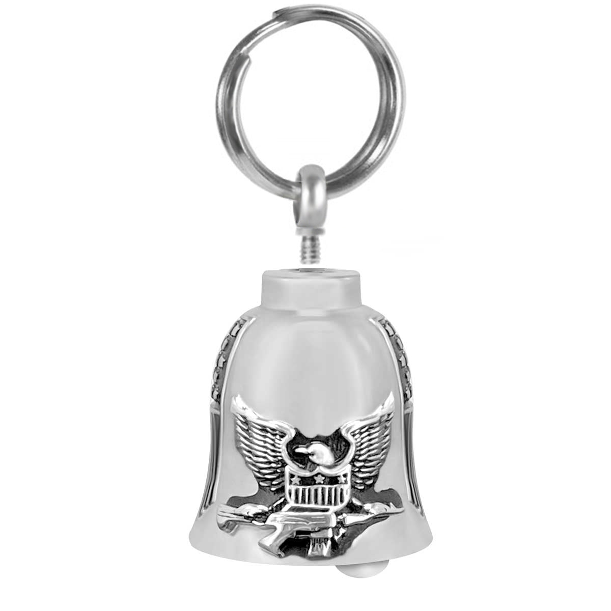 Liberty Guardian Motorcycle Bell Keychain Ash Urn - Engraving Available
