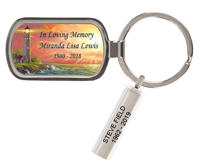 Lighthouse Sunrise Keychain Urn by Abraham Hunter