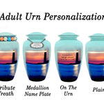 Free Cremation Adult Urn - Shipping Fee Required - Choose Urn Engraving - Burial Vault Option 