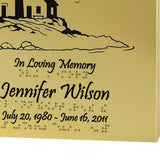 Lighthouse At The Sea Braille Urn