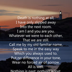 Death is Nothing Poem Urn
