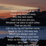 Death is Nothing Poem Urn