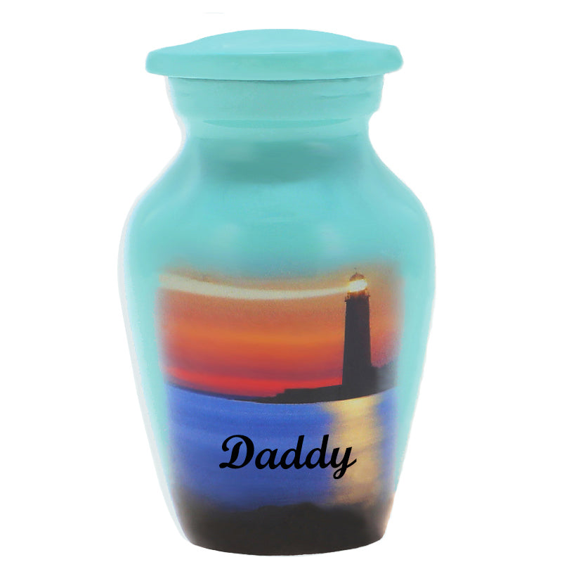 Ocean Lighthouse Keepsake Urn - Love Charms™ Option