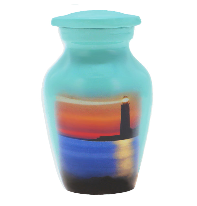 Ocean Lighthouse Keepsake Urn - Love Charms™ Option