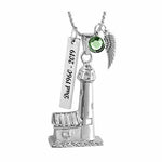 Seaside Lighthouse Ash Pendant Urn - Love Charms Option