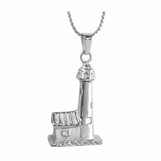 Seaside Lighthouse Ash Pendant Urn - Love Charms Option