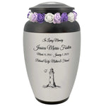 Lighthouse Pewter Adult Cremation Urn - Tribute Wreath® - Pro Personalization - Burial Vault Option