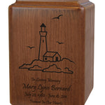 Custom Wood Lighthouse Urn 