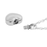 Little Charmer© Silver Heart Ash Pendant Urn  Love Charms Option