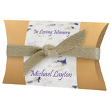 Sand Dollar Starfish Lilac Peaceful Pillow® Water Burial Cremation Urn - Biodegradable  Burial At Sea Urn