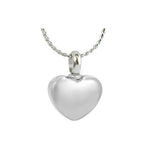 Little Charmer Silver Heart Ash Pendant Urn  Love Charms Option