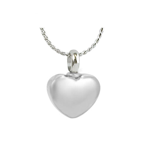 Little Charmer Silver Heart Ash Pendant Urn  Love Charms Option