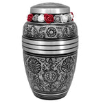 Living Garden Pewter Adult Cremation Urn - Tribute Wreath® - Pro Diamond Engraving