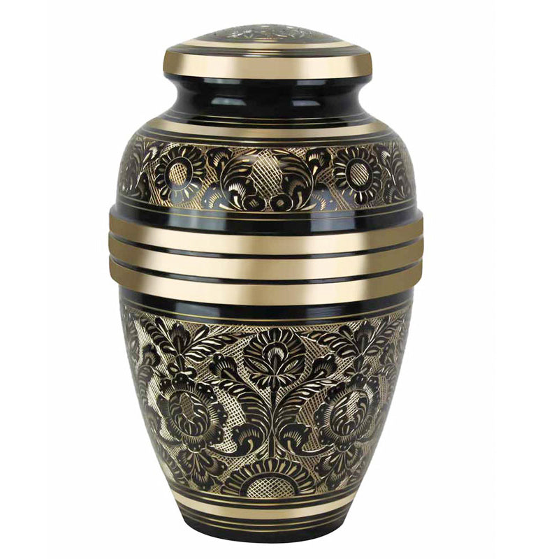 Living Garden Gold Adult Cremation Urn - Tribute Wreath® - Pro Diamond Engraving