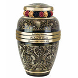 Living Garden Gold Adult Cremation Urn - Tribute Wreath® - Pro Diamond Engraving