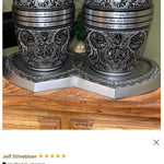Living Garden Companion Urns Heart Base Urns for Mom And Dad